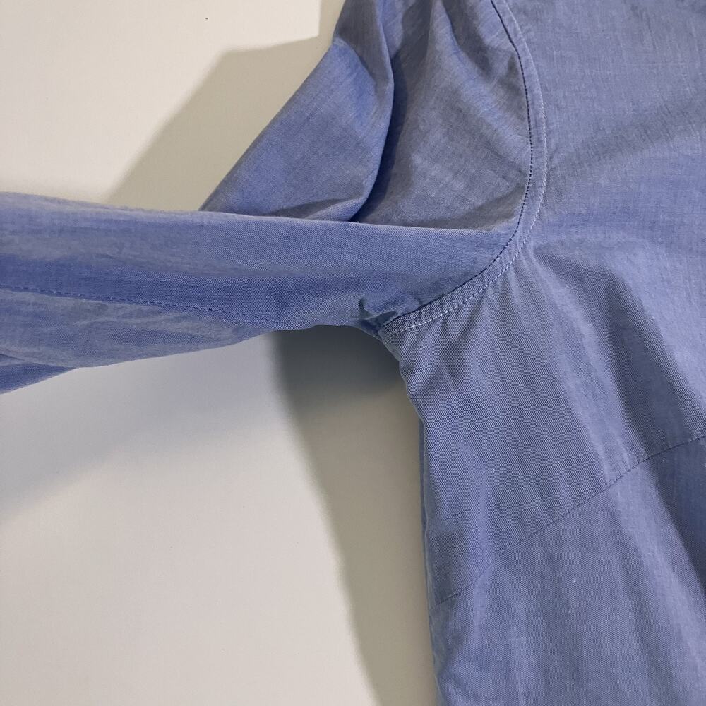Daniele Alessandrini Shirt Womens 42 Contrast Collar Cuffs‎ Made in Italy Dressy - Picture 15 of 16